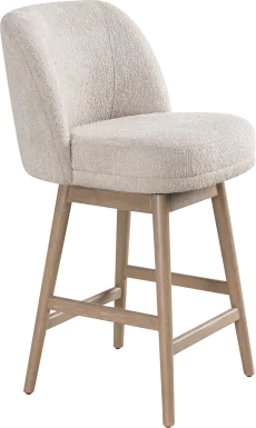 Wolfphone I Light Brown and Cream Counter Height Stool