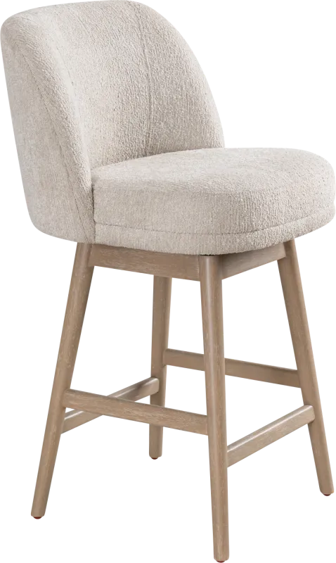 Wolfphone I Light Brown and Cream Counter Height Stool