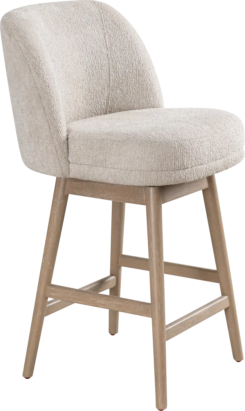 Wolfphone I Light Brown and Cream Counter Height Stool