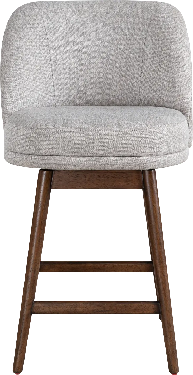 Wolfphone II Dark Brown and Taupe Counter Height Stool