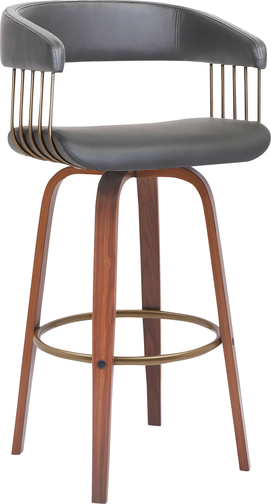 Hearttime I Gray Barstool - Image 1