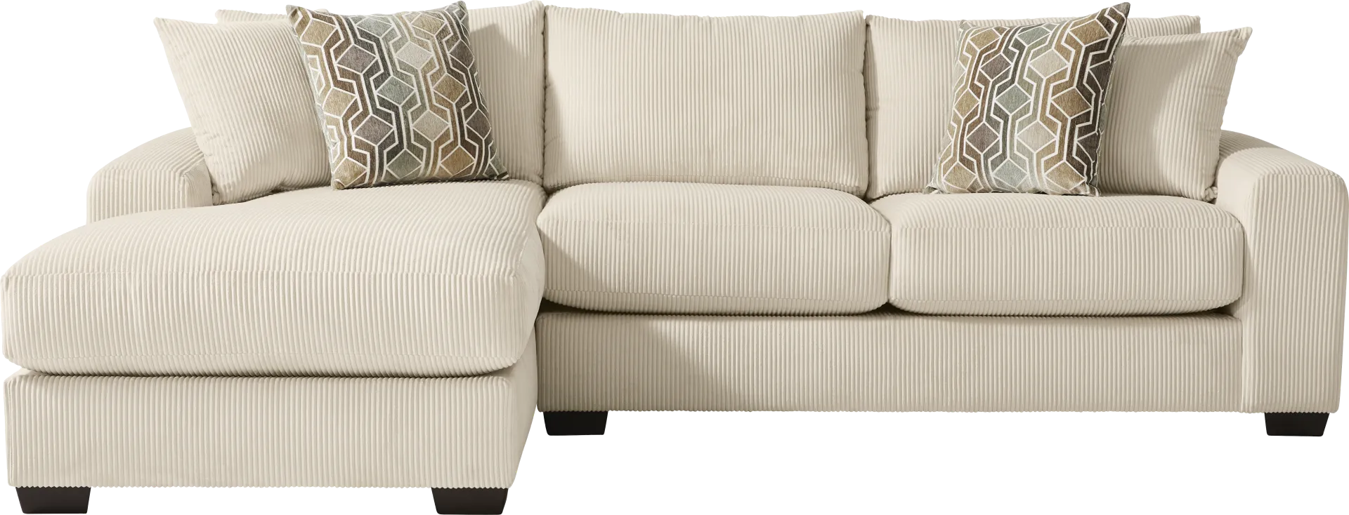 The Challenge Cream 2 Pc Sectional - Image 1