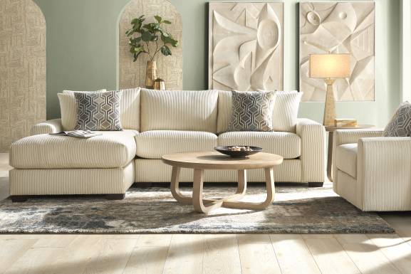 Cordelle Cream 2 Pc Sectional