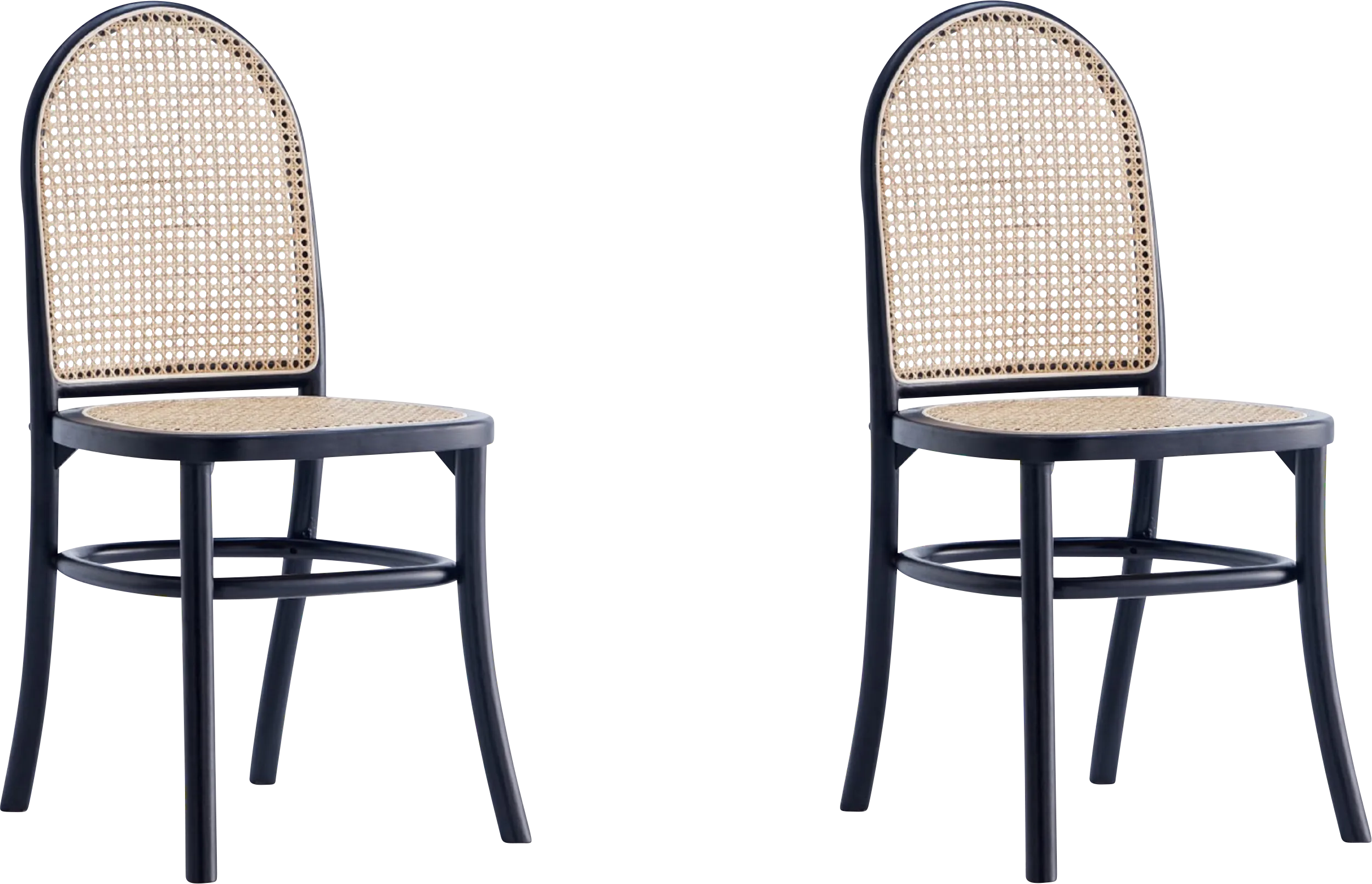 Heartnite Black Dining Chair, Set of 2 - Thumbnail - Image 1