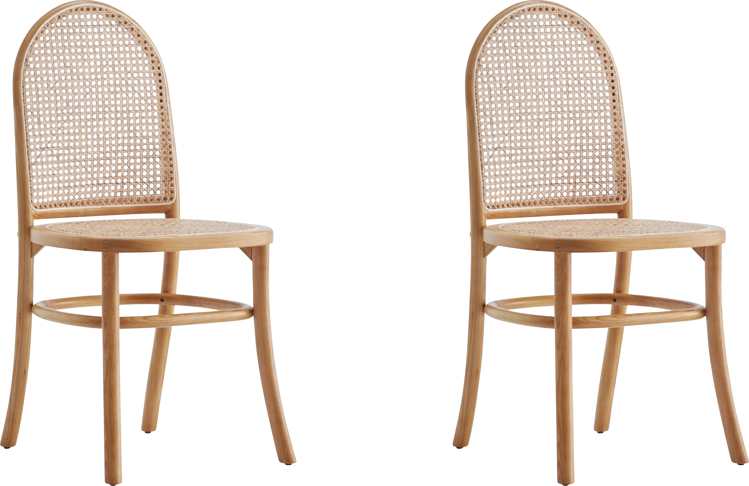 Heartnite Natural Dining Chair, Set of 2 - Thumbnail - Image 1