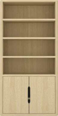 Shadebooks IV Natural Bookcase