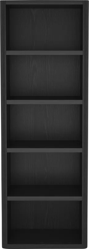 Shadebooks I Black Bookcase