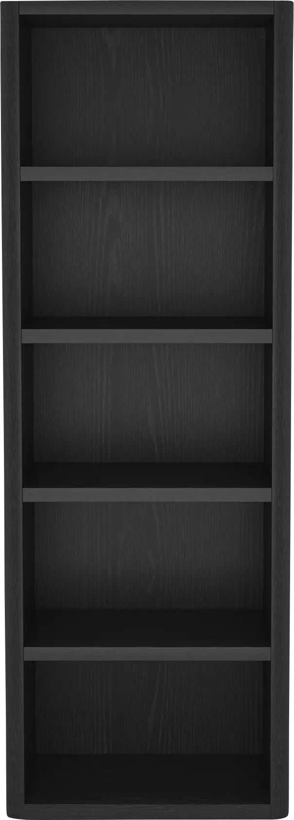Shadebooks I Black Bookcase