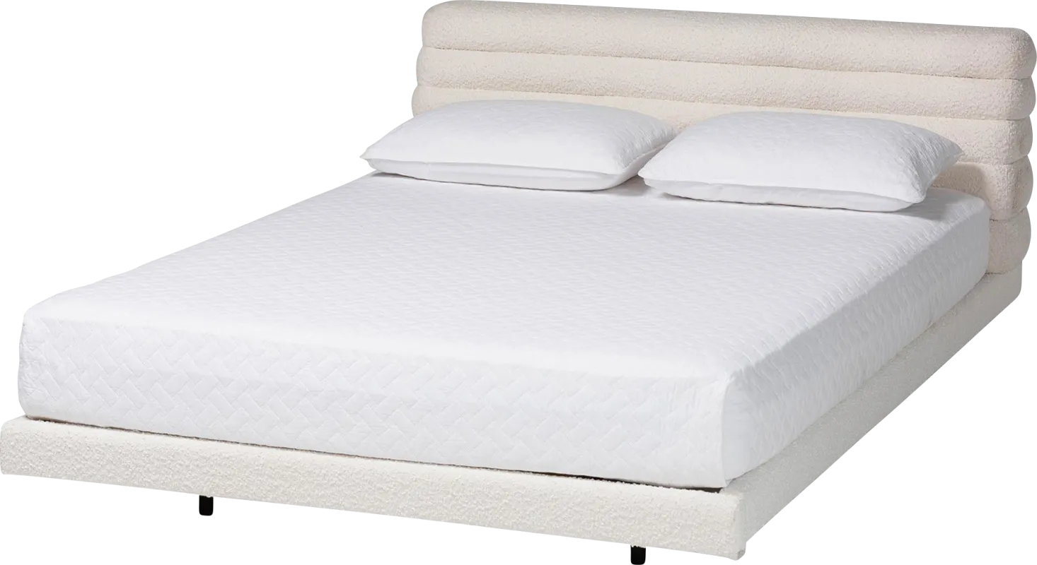 Betaiy Cream Queen Bed
