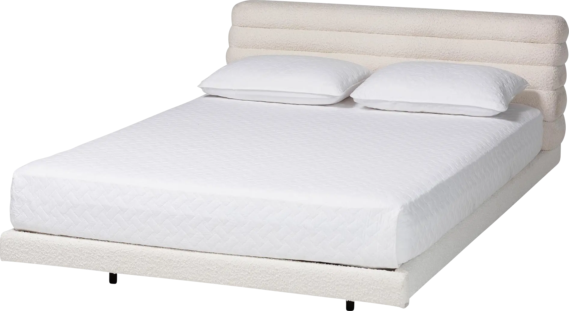 Betaiy Cream Queen Bed