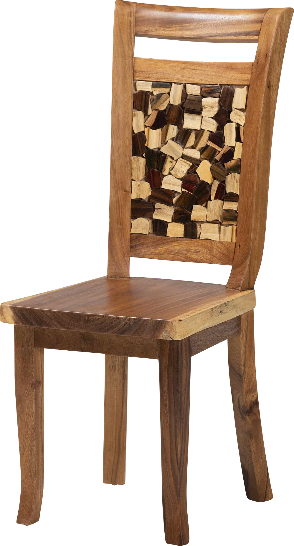 Oaktube Brown Dining Chair - Image 1