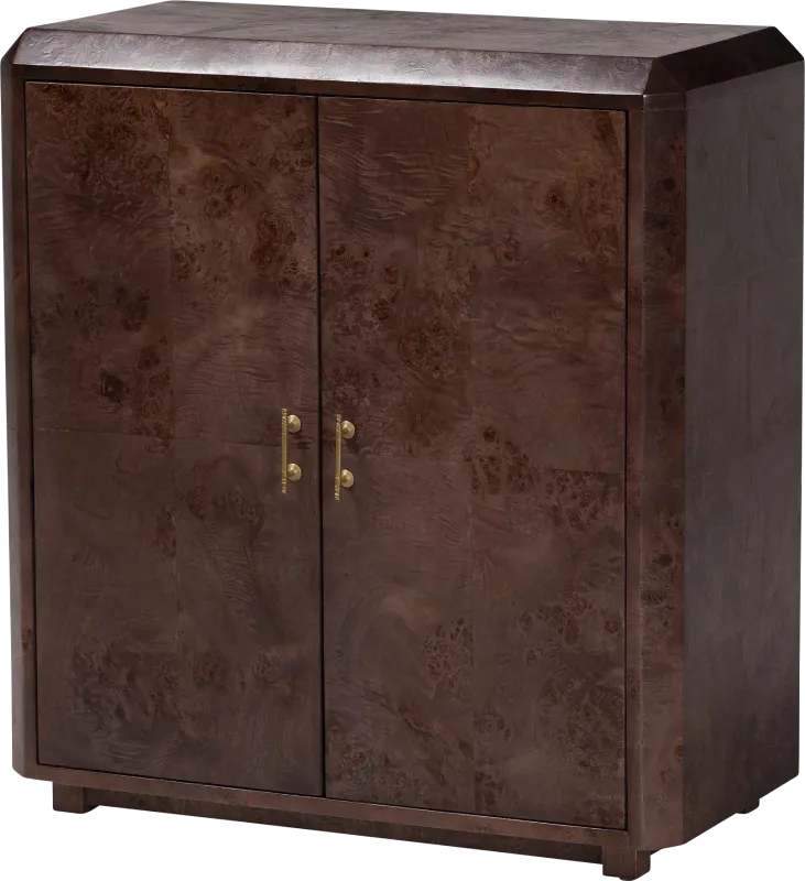 Primsun Dark Brown Accent Cabinet