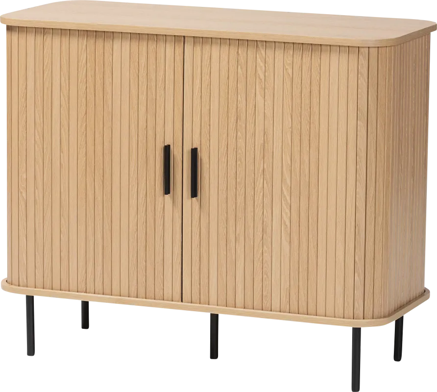 Eleacoms Light Brown Storage Cabinet