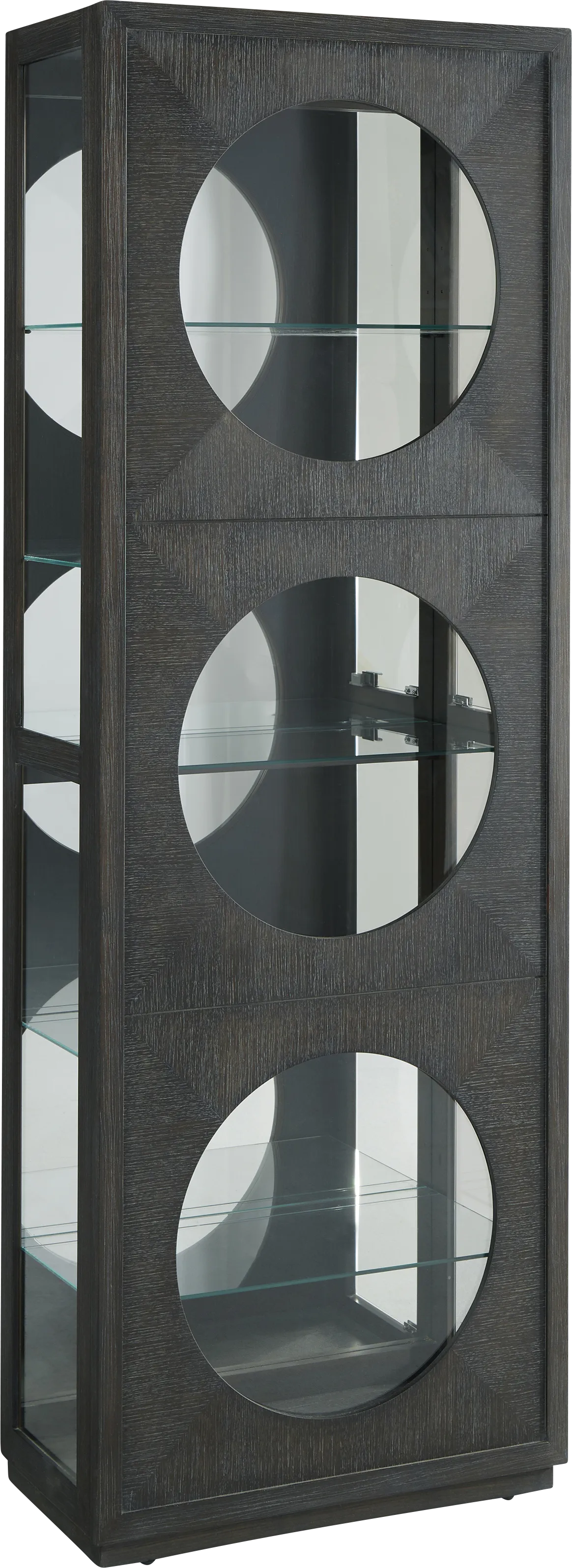 Beeair Dark Brown Accent Cabinet - Image 1