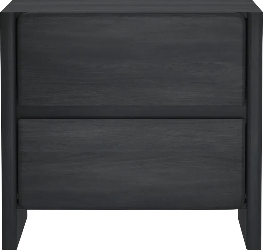 Herosunny Dark Gray Nightstand