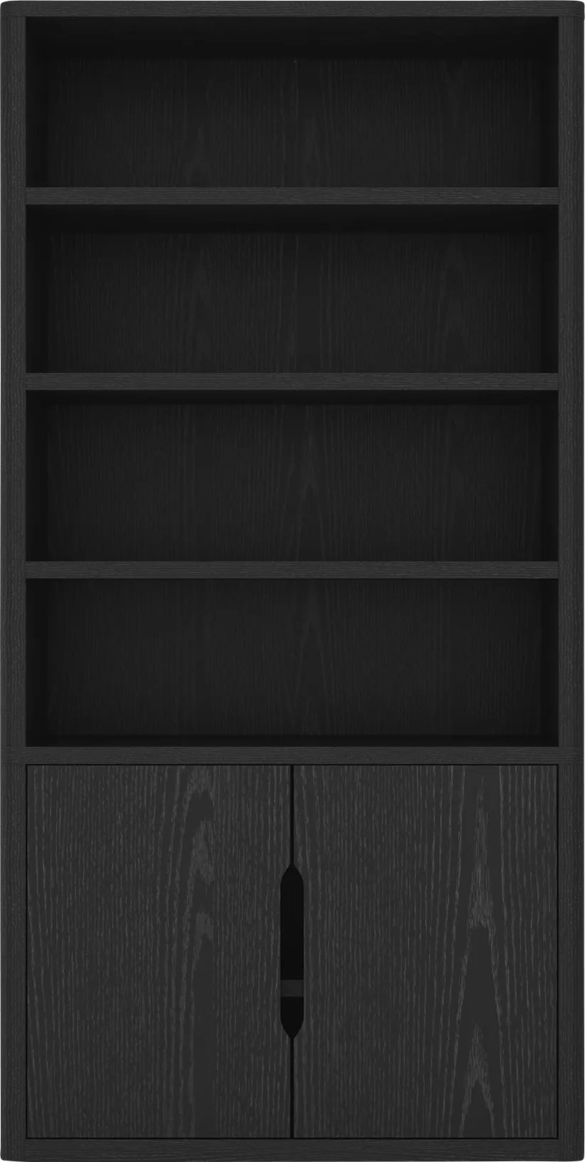 Shadebooks IV Black Bookcase - Image 1