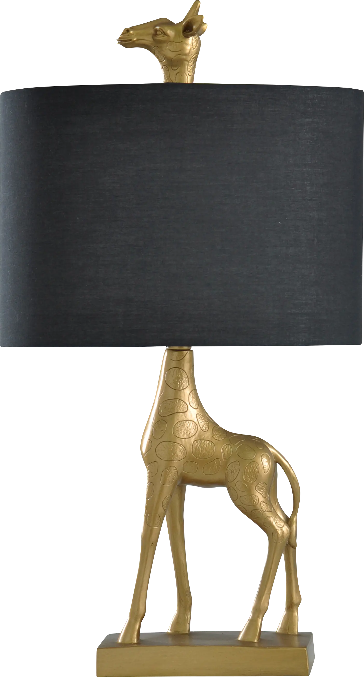 Kids Graceful Giraffe Gold Lamp