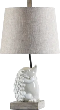 Kids Prickly Hedgehog White Lamp
