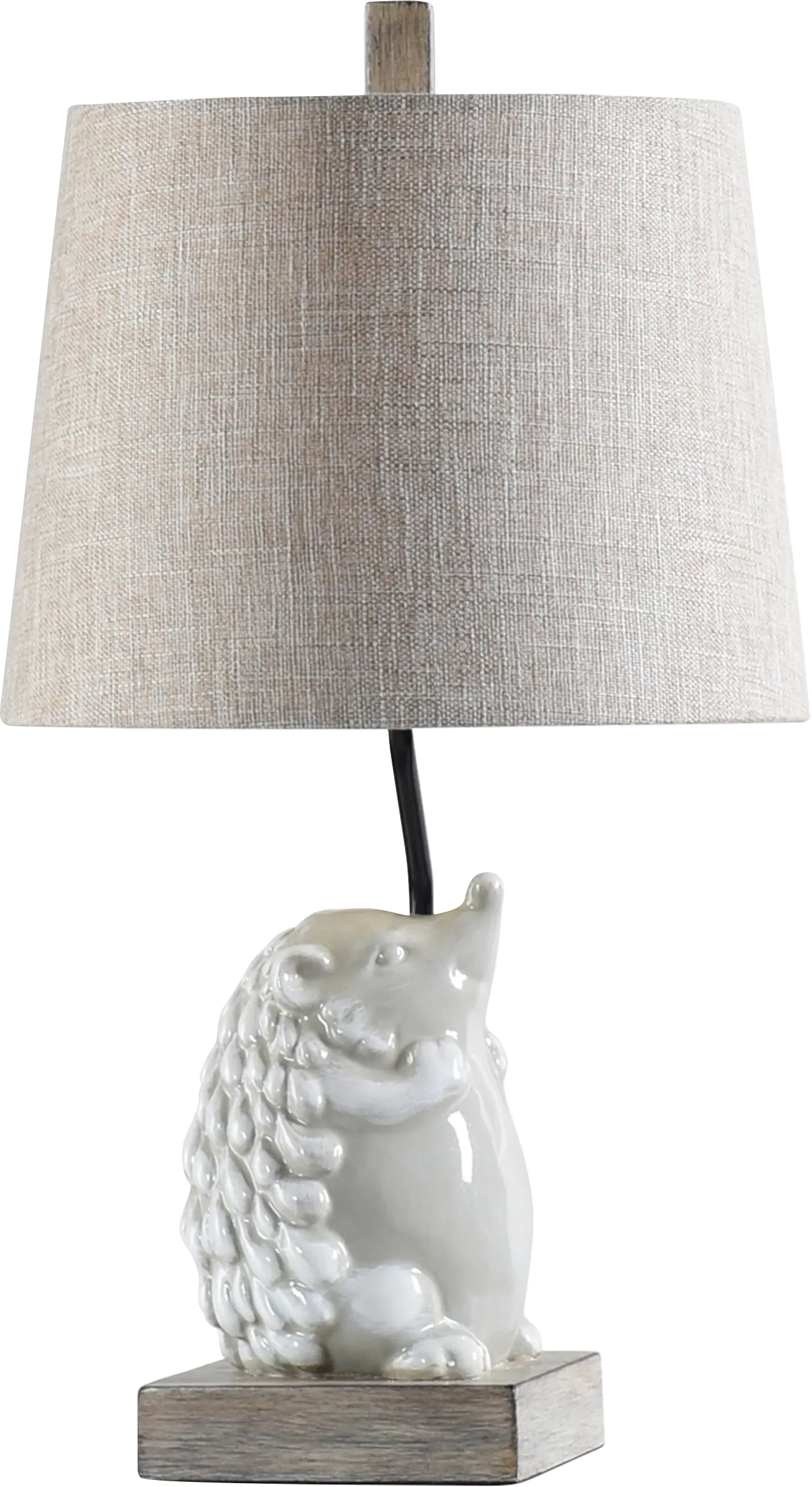 Kids Prickly Hedgehog White Lamp