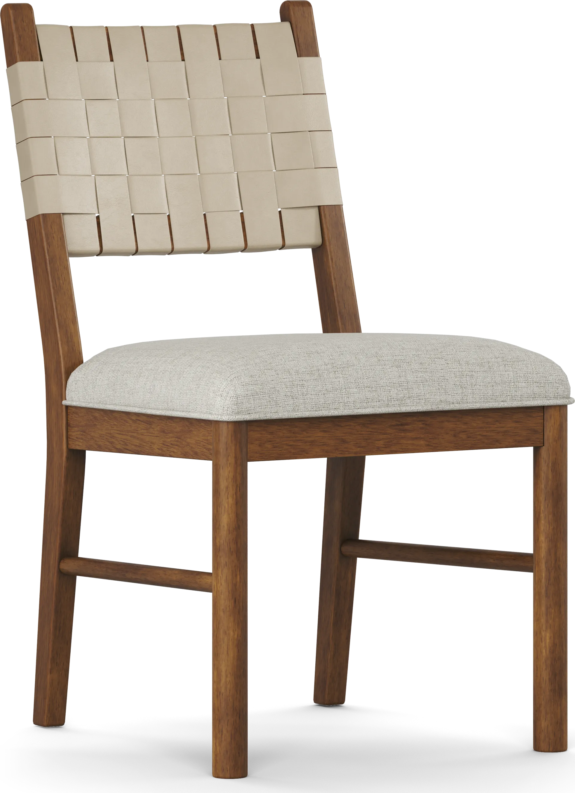 Surrey Ellis Brown 5 Pc Dining Room with Strap Back Chairs - Image 4
