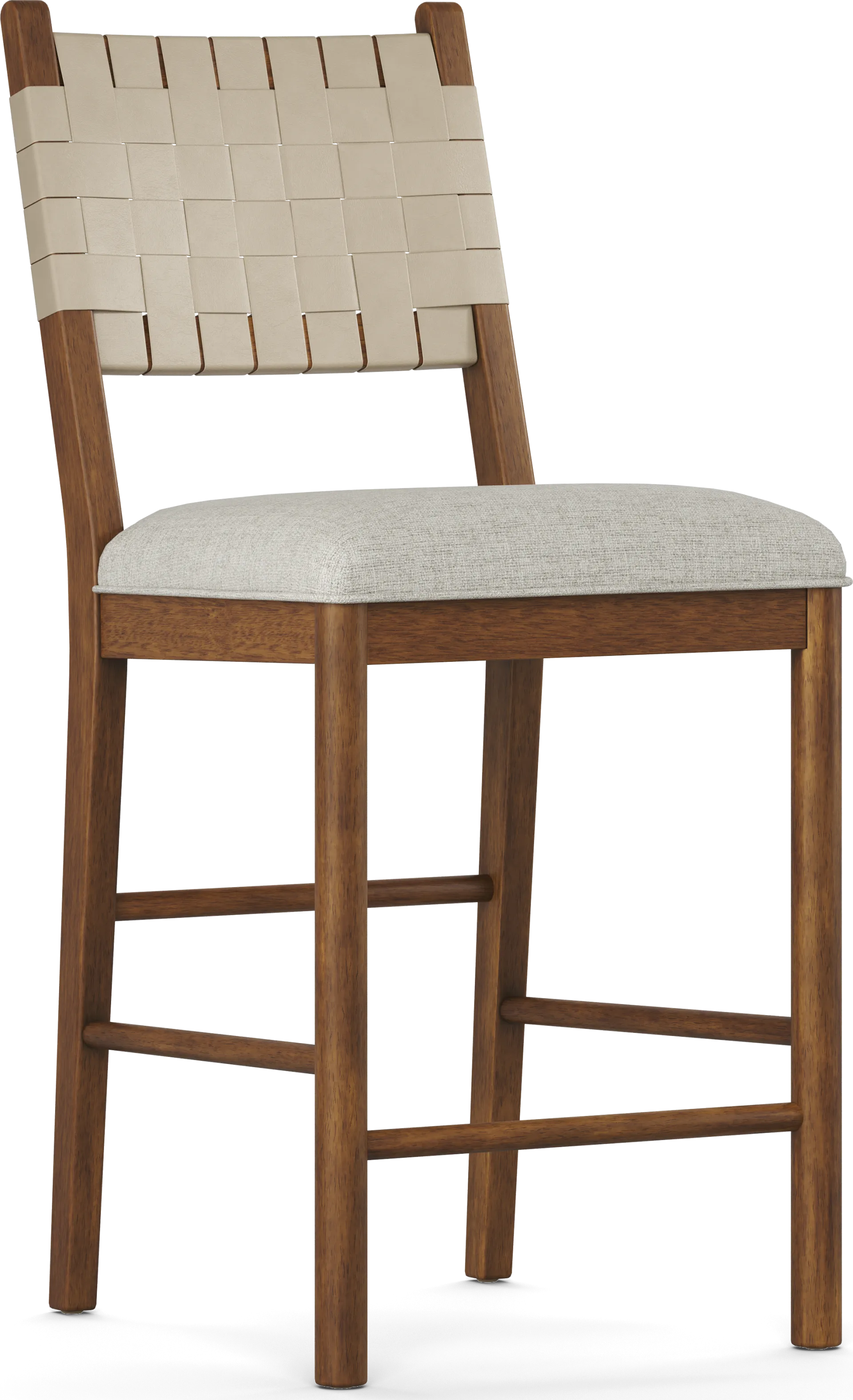 Surrey Ellis Brown Counter Height Strap Back Chair - Image 1