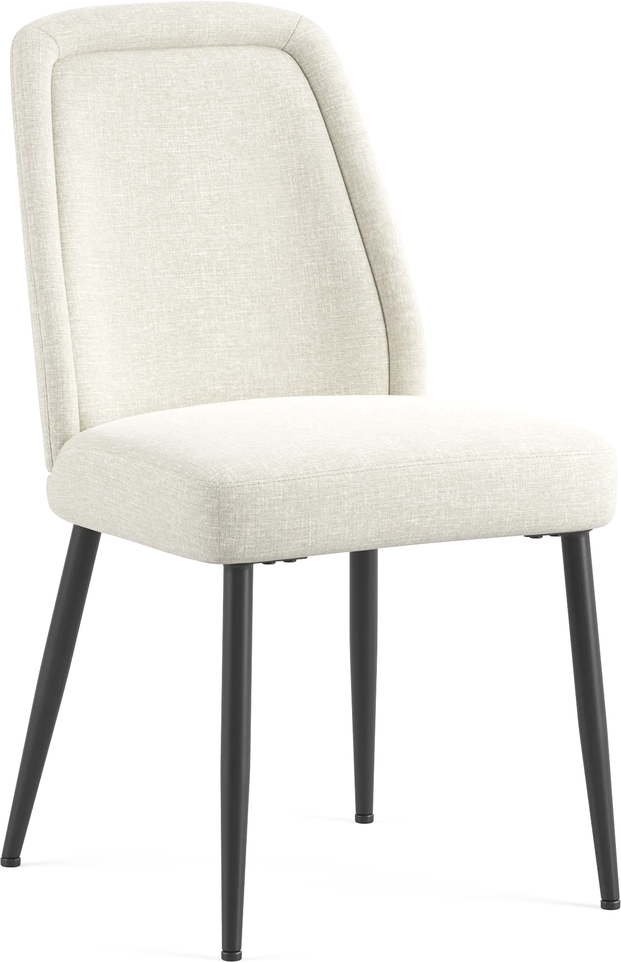 Axia Black 5 Pc Round Dining Room with Ivory Chairs - Thumbnail - Image 4