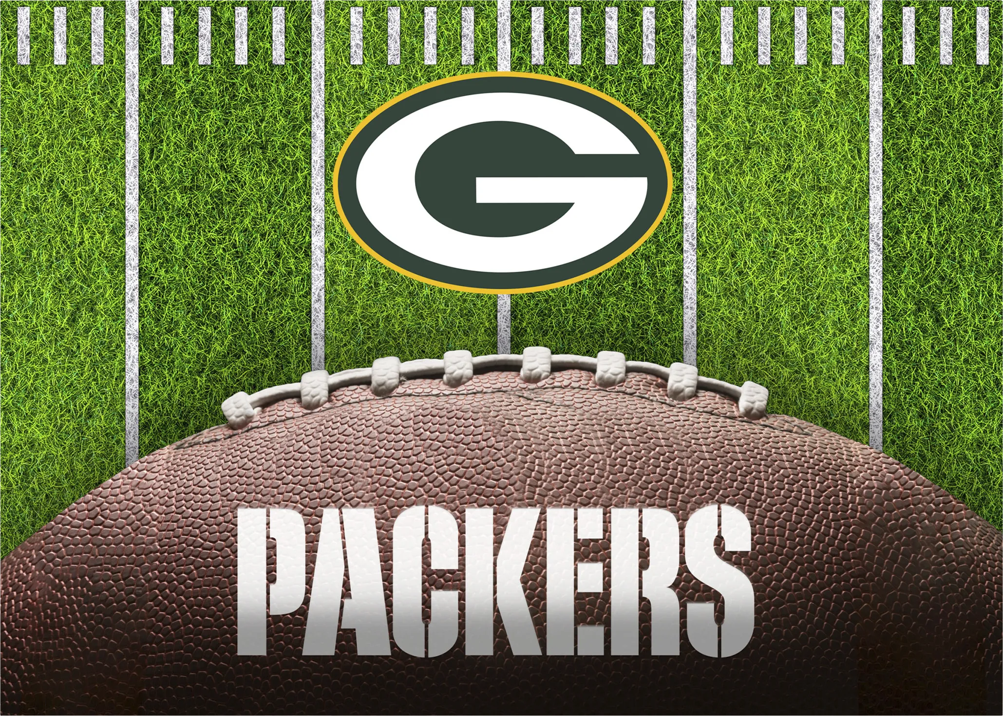 Green Bay Packers 5' x 7' Machine Washable Rug - Thumbnail - Image 1