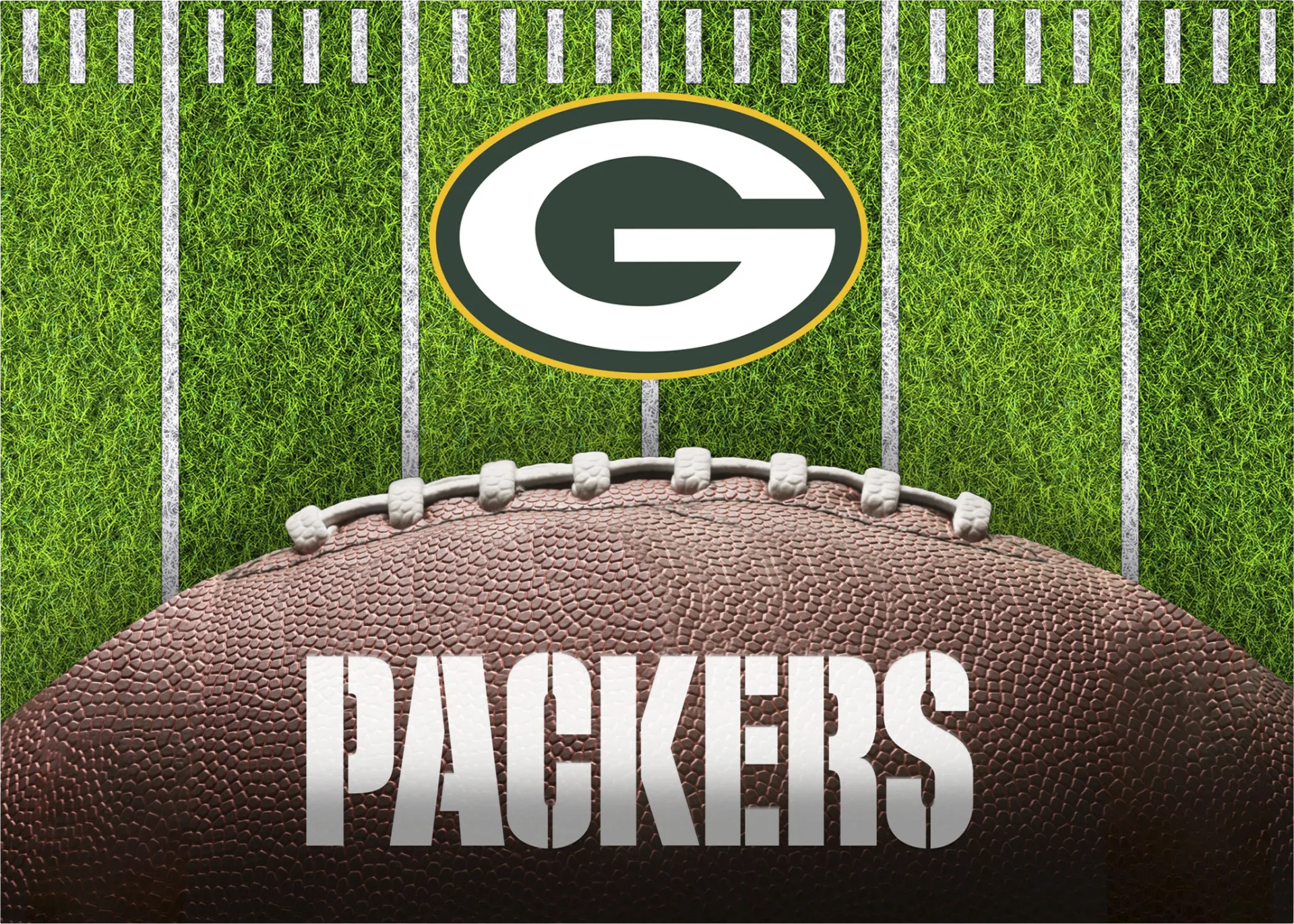 Green Bay Packers 5' x 7' Machine Washable Rug - Image 1