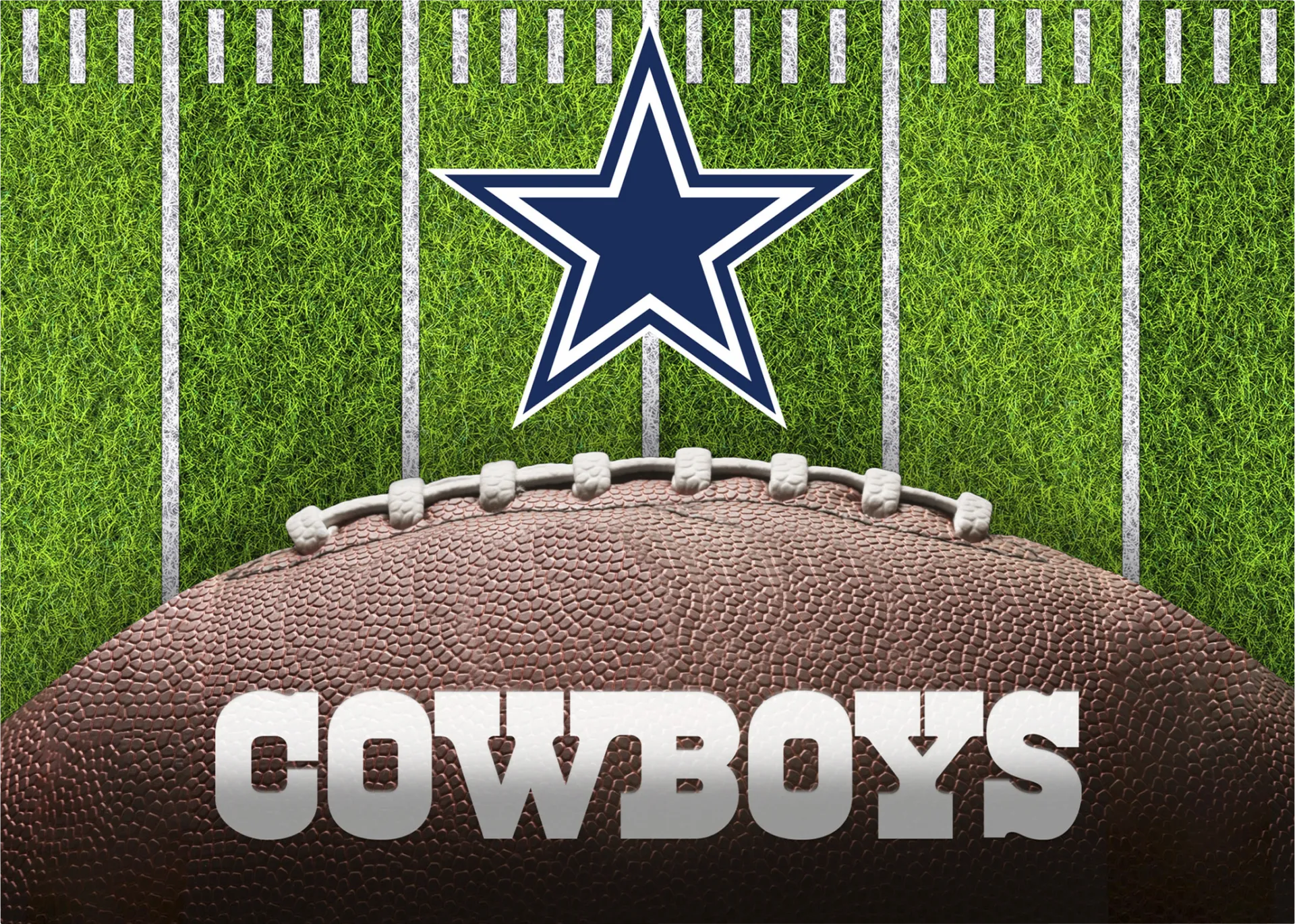 Dallas Cowboys 5' x 7' Machine Washable Rug - Image 1