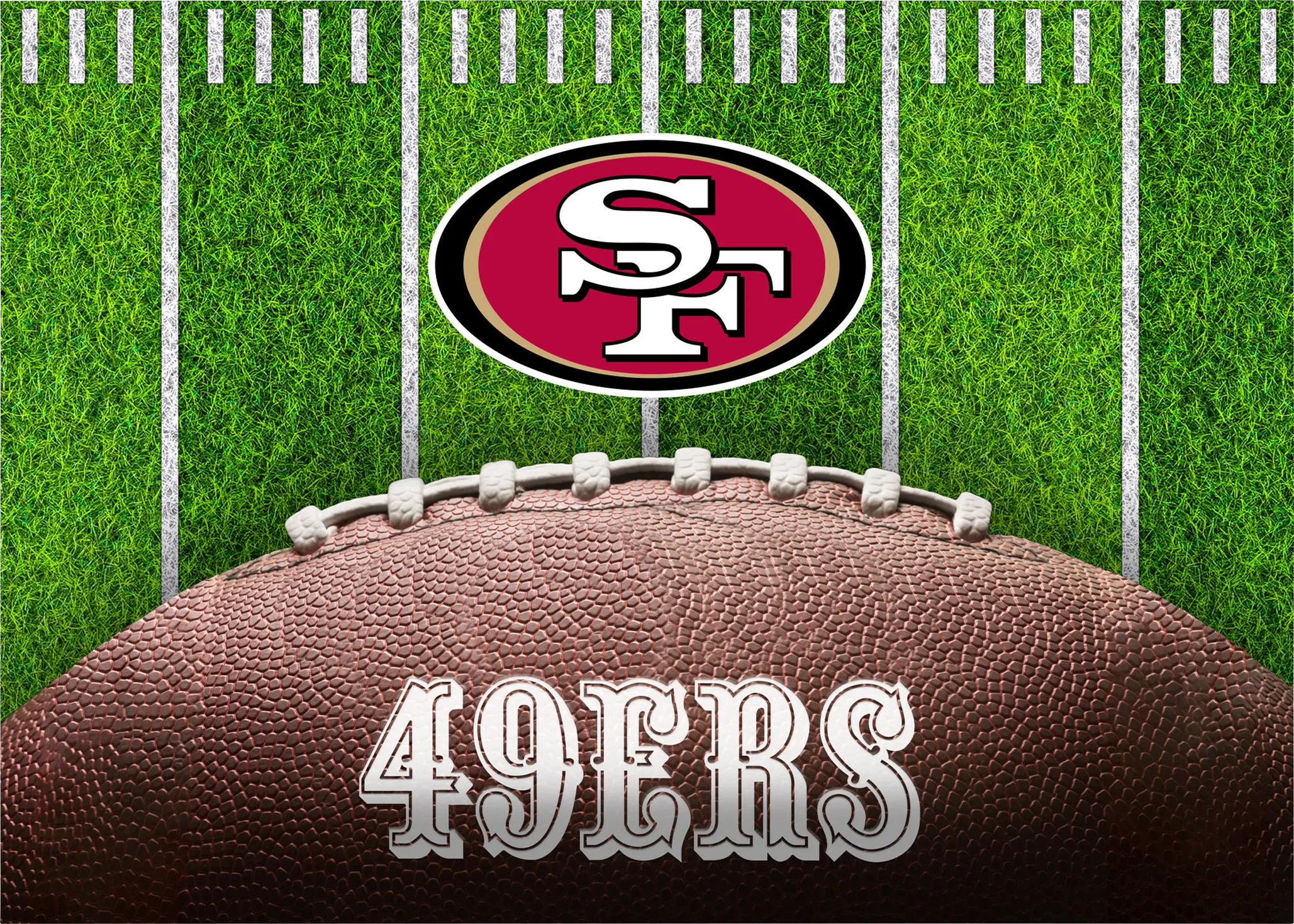San Francisco 49ers 5' x 7' Machine Washable Rug - Thumbnail - Image 1
