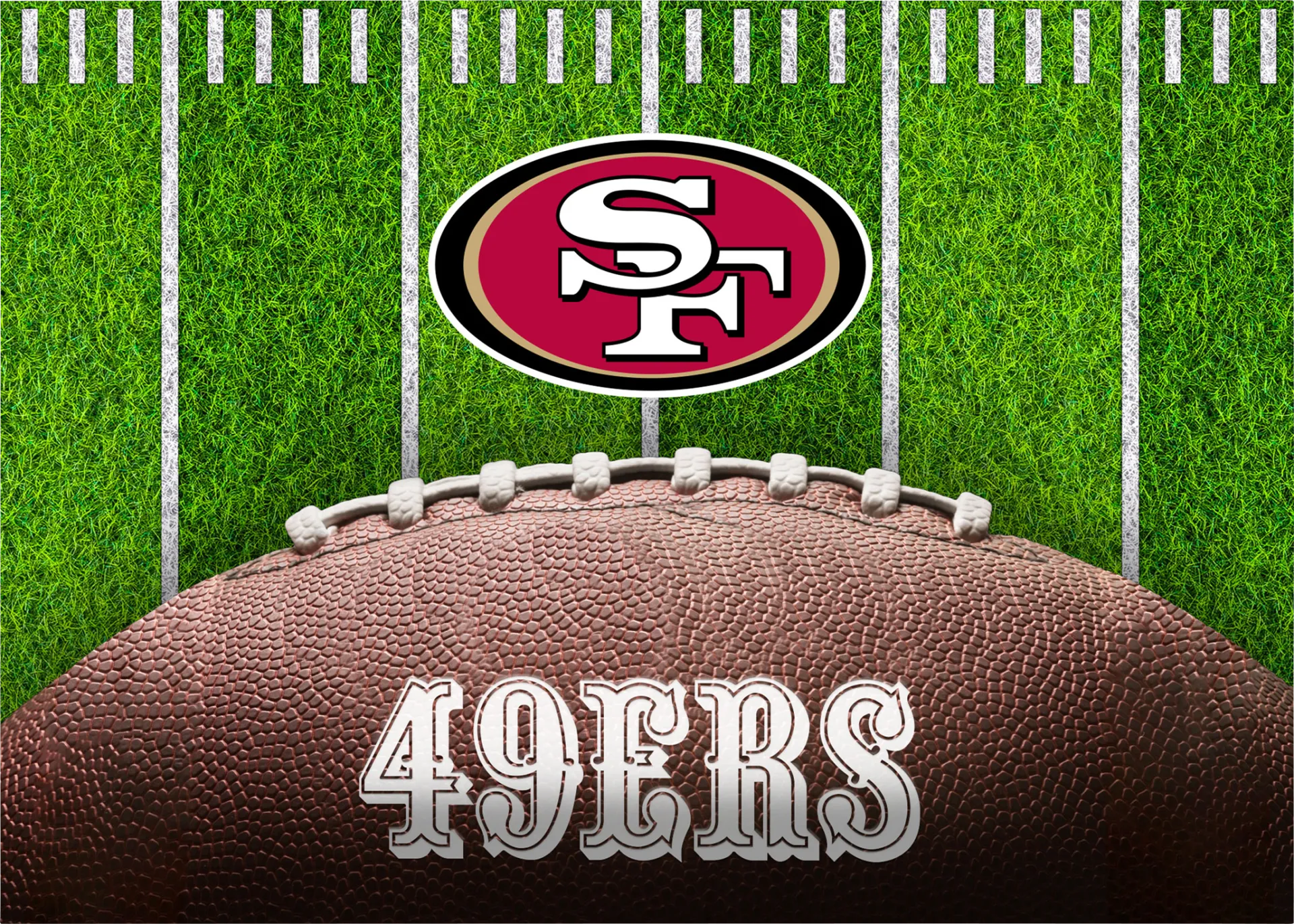 San Francisco 49ers 5' x 7' Machine Washable Rug - Image 1