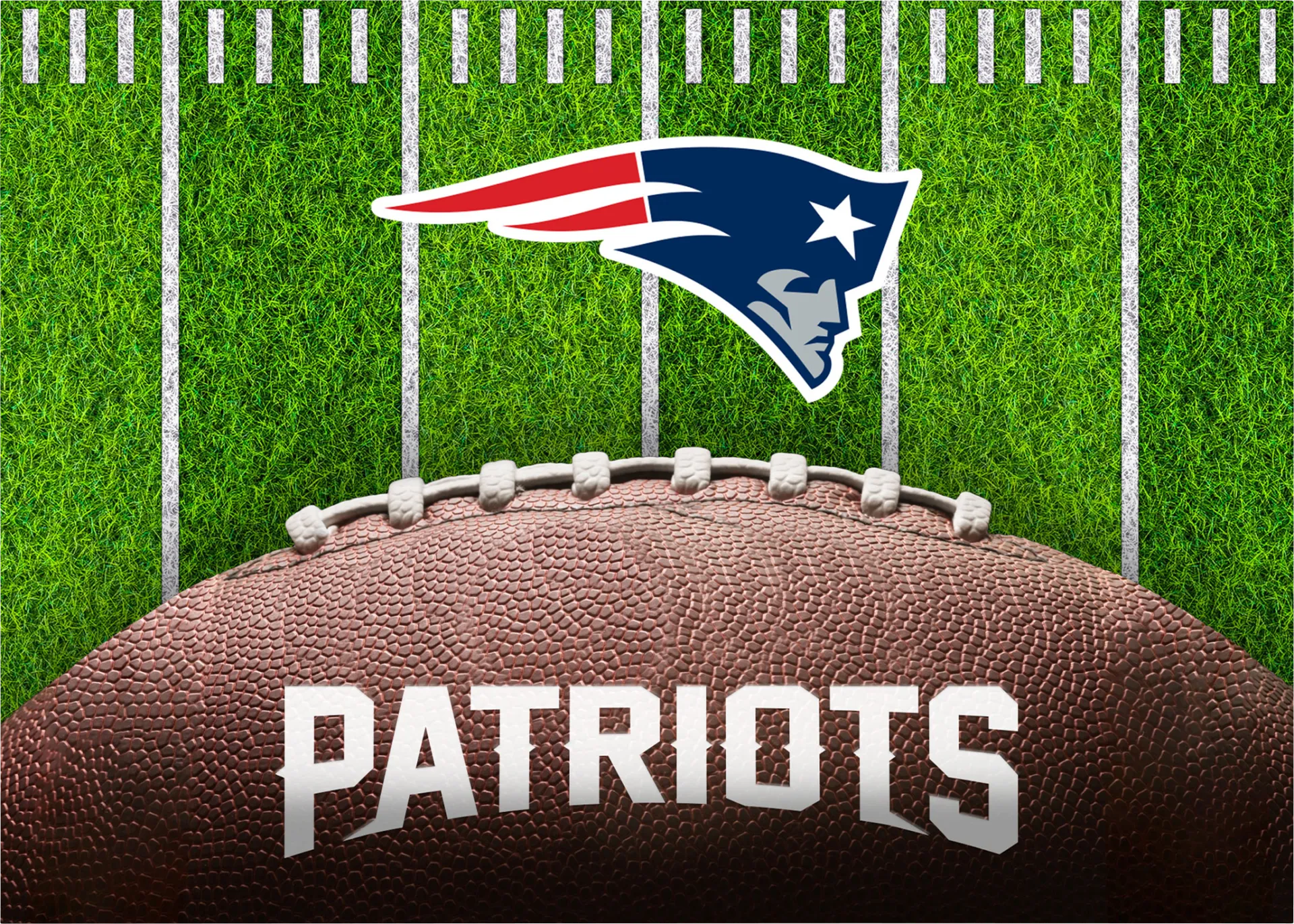 New England Patriots 5' x 7' Machine Washable Rug - Image 1