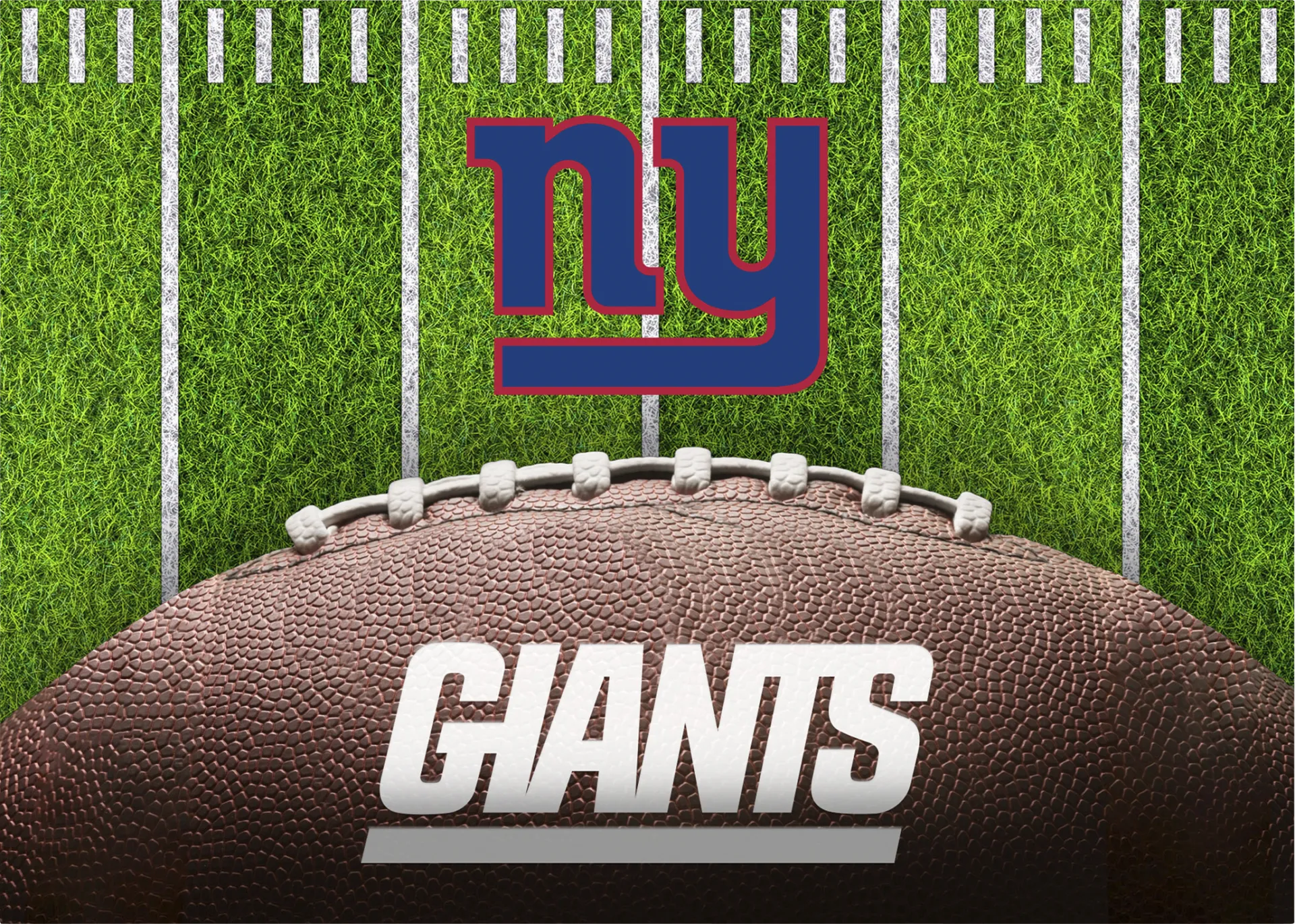 New York Giants 5' x 7' Machine Washable Rug - Image 1