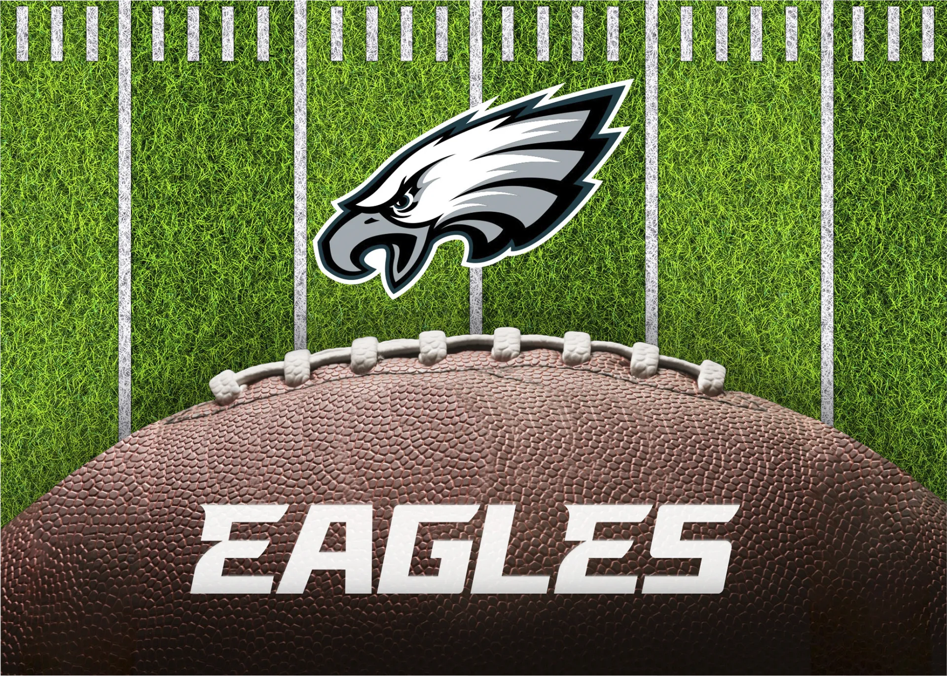 Philadelphia Eagles 5' x 7' Machine Washable Rug - Image 1