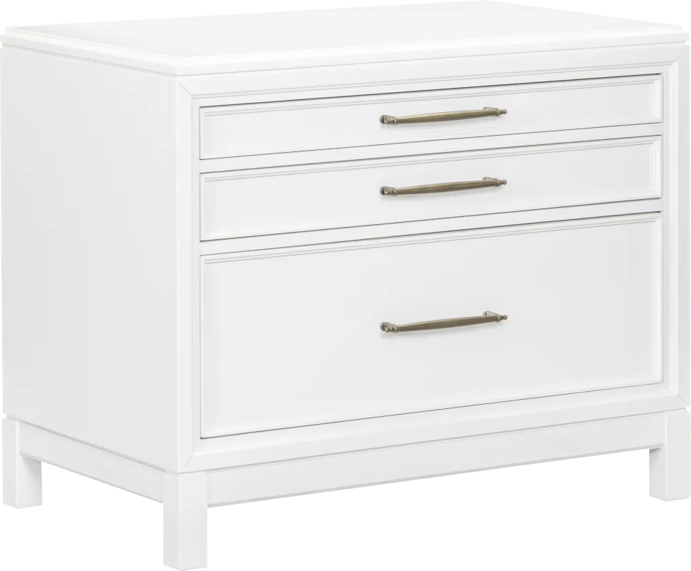 Albion White File Cabinet