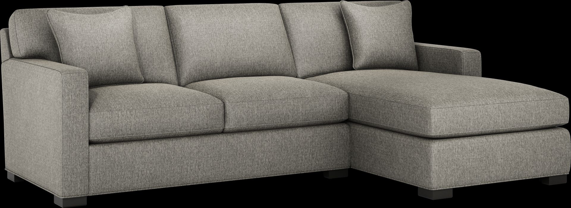 Harmonie Gray 2 Pc Sectional - Image 1