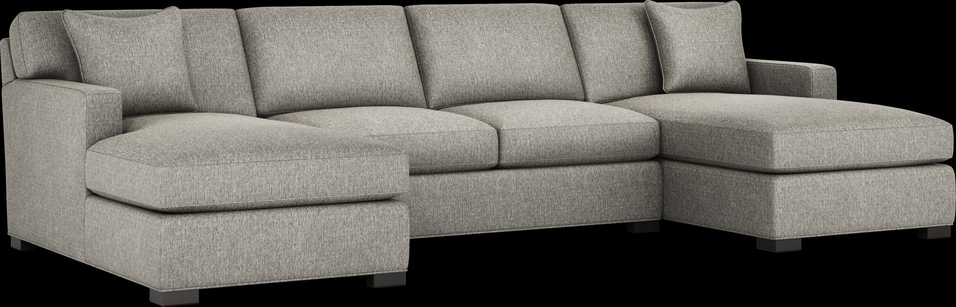 Harmonie Gray 3 Pc Sectional - Image 1