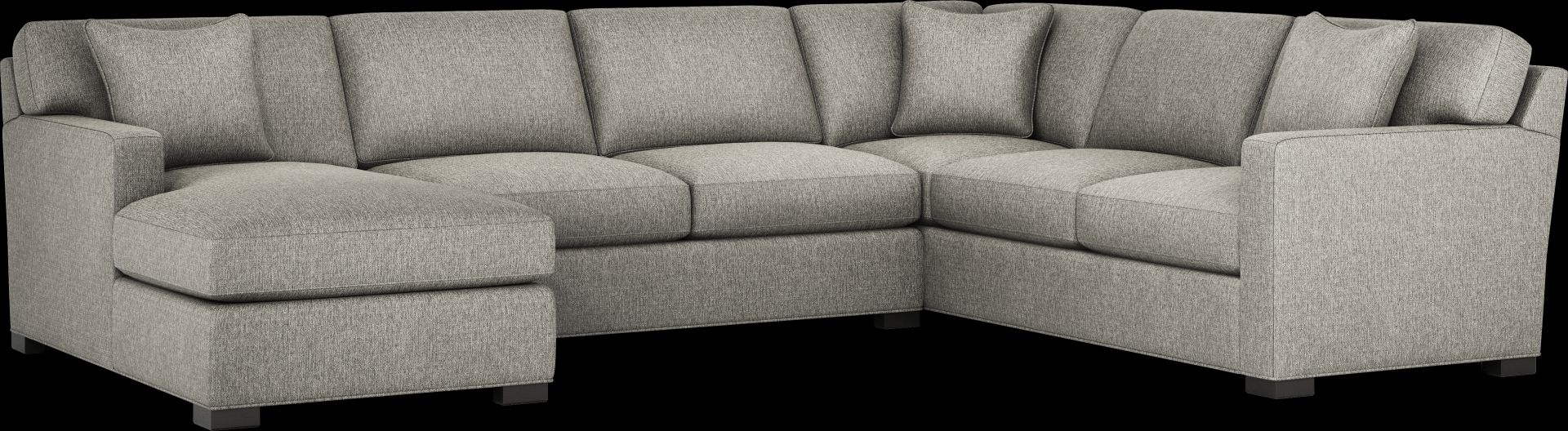 Harmonie Gray 3 Pc Sleeper Sectional - Image 1