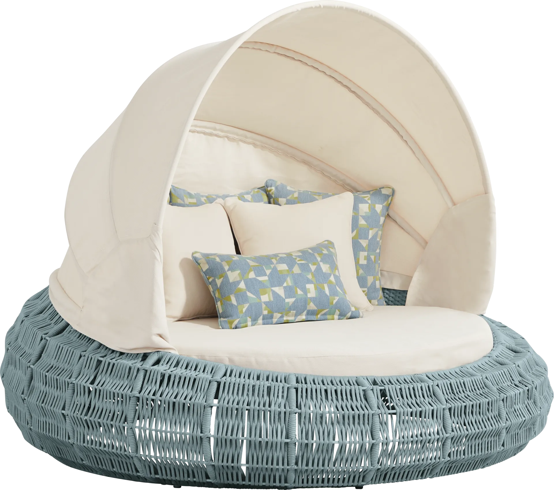 Malibu Teal Outdoor Daybed - Image 1