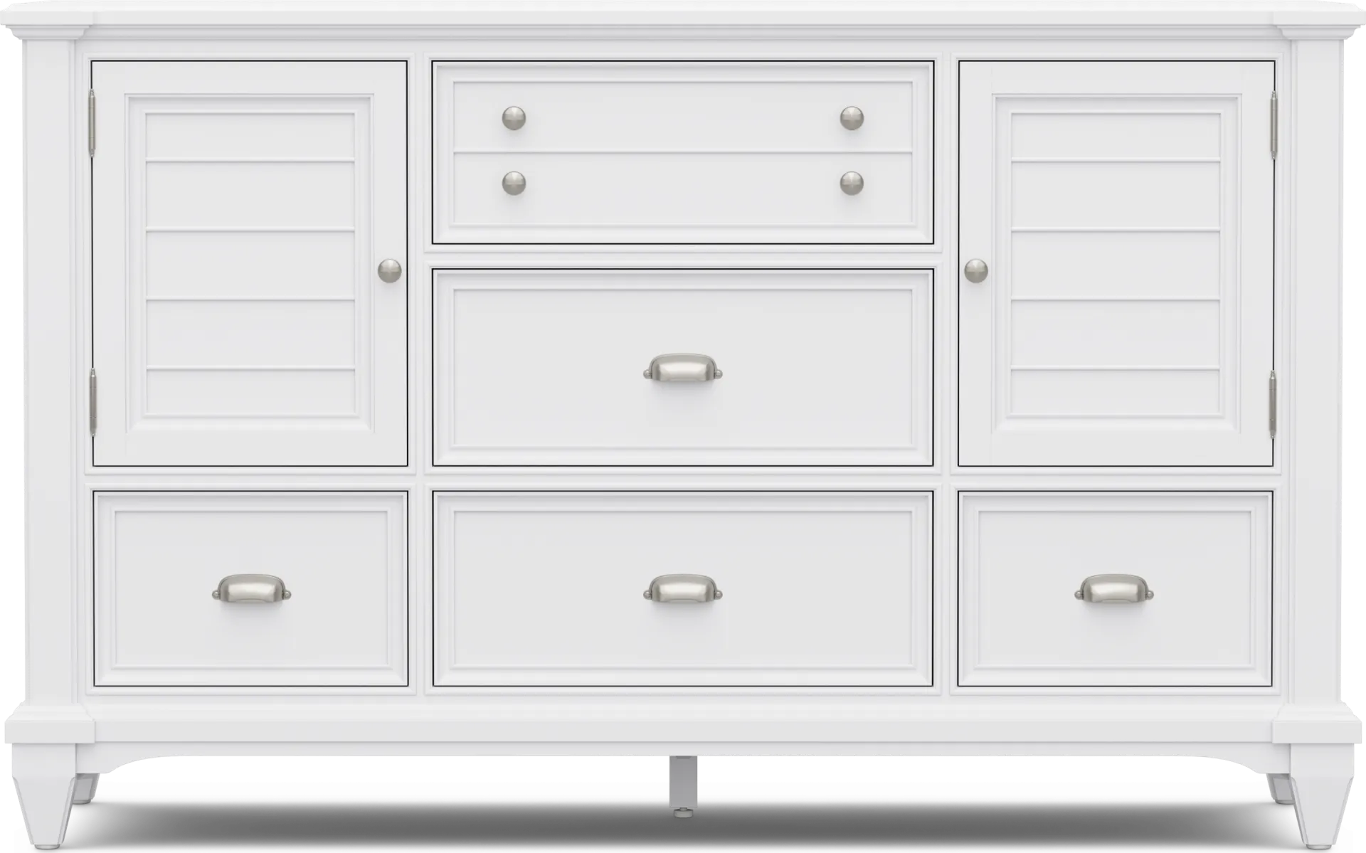 Hilton Head White 5 Pc Queen Storage Bedroom - Image 4