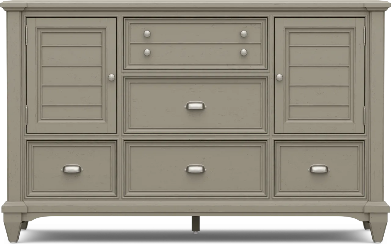 Hilton Head Gray Door Dresser