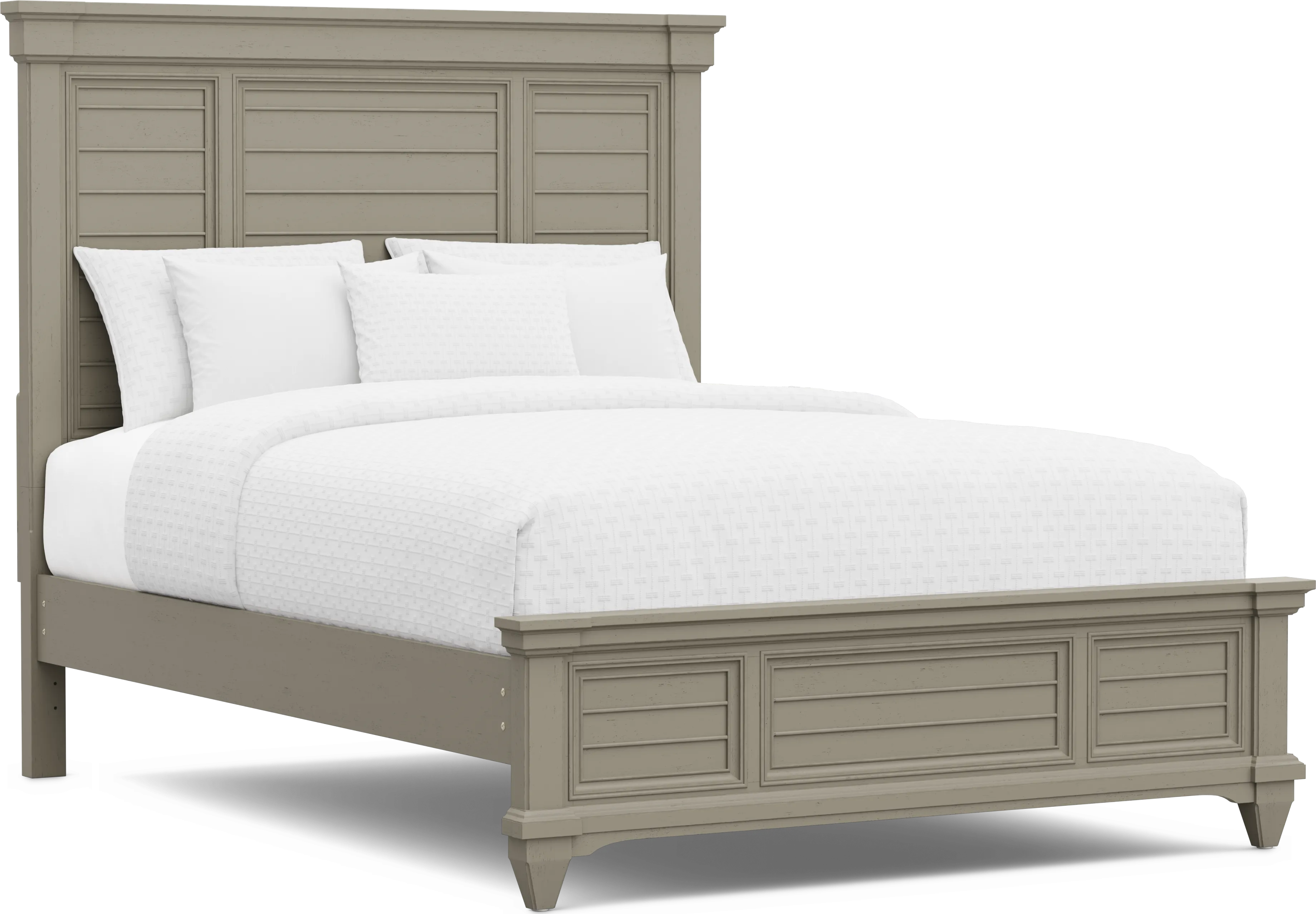 Hilton Head Gray 7 Pc Queen Panel Bedroom - Thumbnail - Image 2