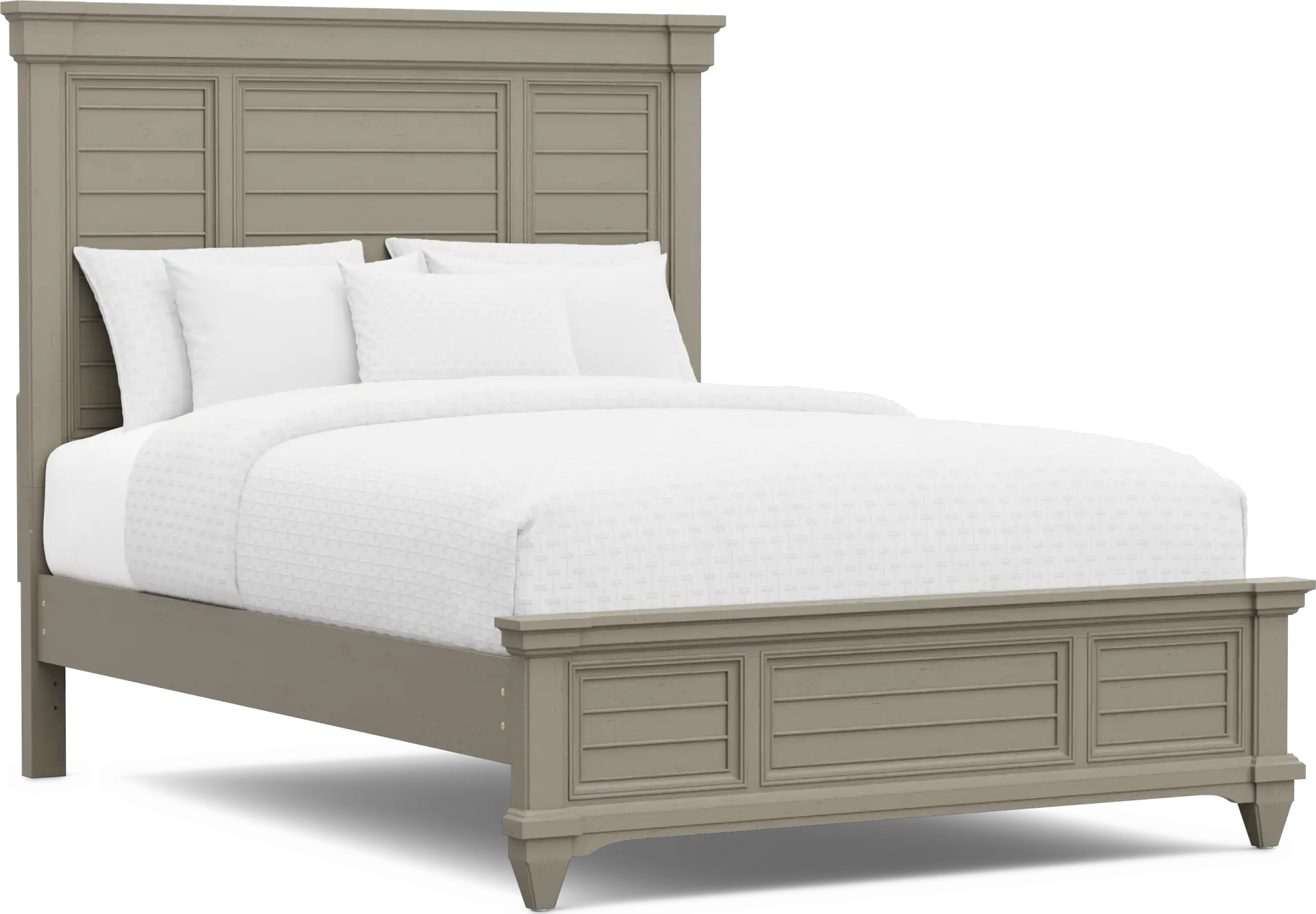 Hilton Head Gray 3 Pc Queen Panel Bed