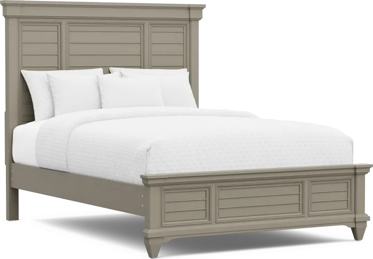 3 pc queen panel bed
