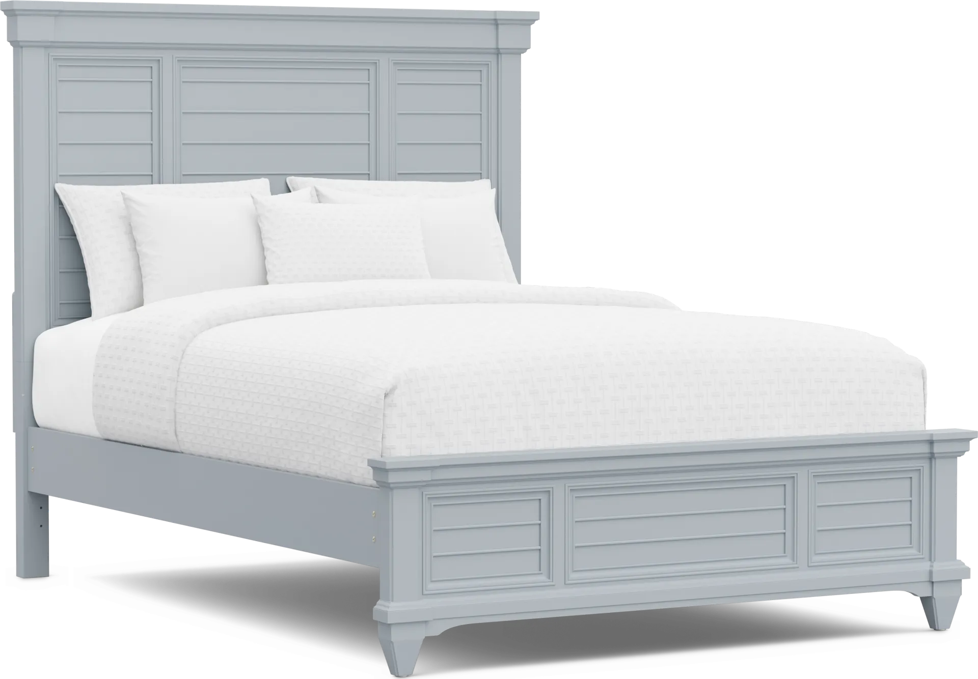 Hilton Head Blue 3 Pc Queen Panel Bed - Image 1