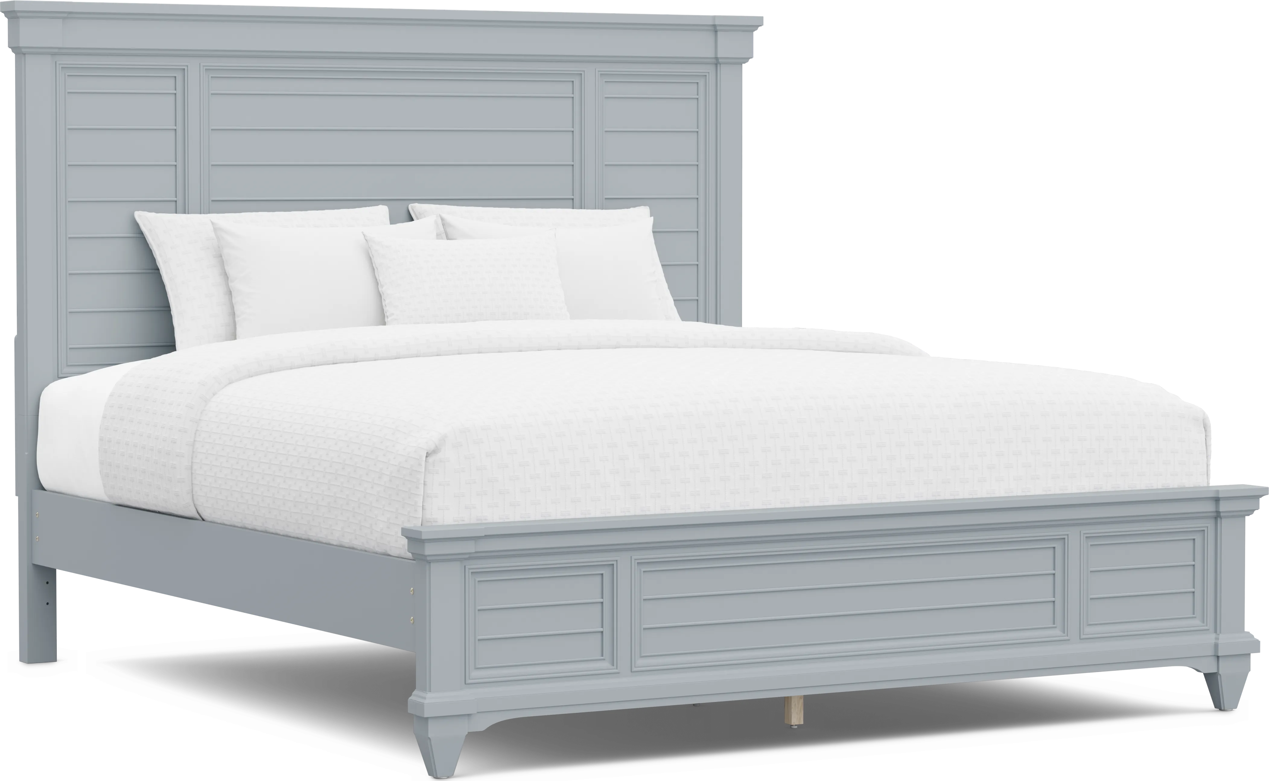 Hilton Head Blue 7 Pc King Panel Bedroom - Thumbnail - Image 2
