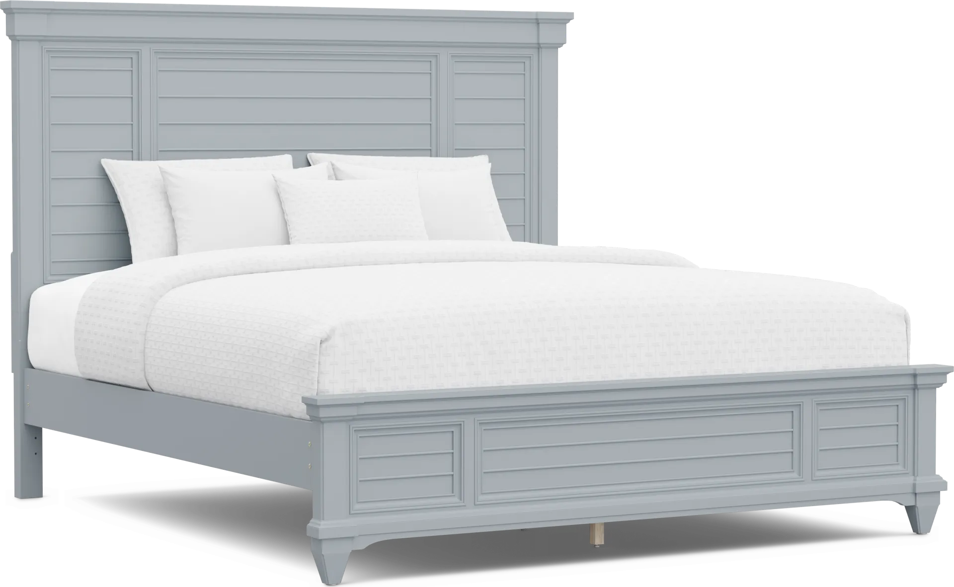 Hilton Head Blue 7 Pc King Panel Bedroom - Image 2