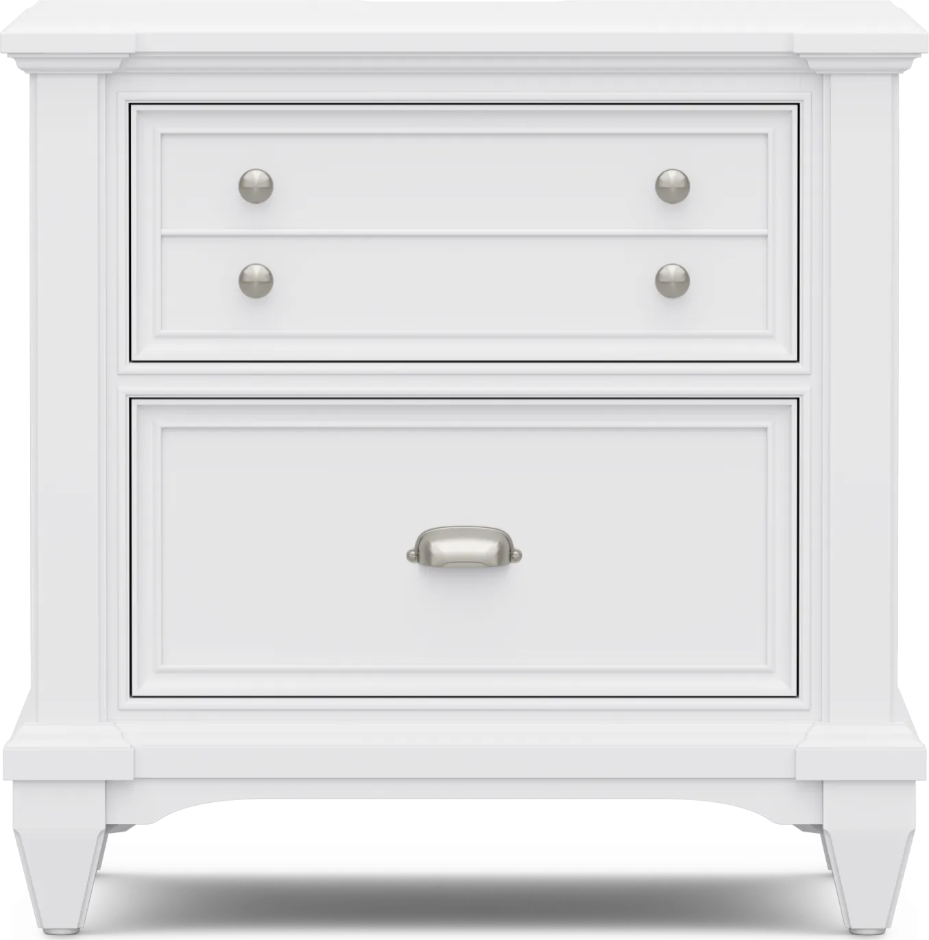 Hilton Head White 5 Pc Queen Panel Bedroom - Thumbnail - Image 7