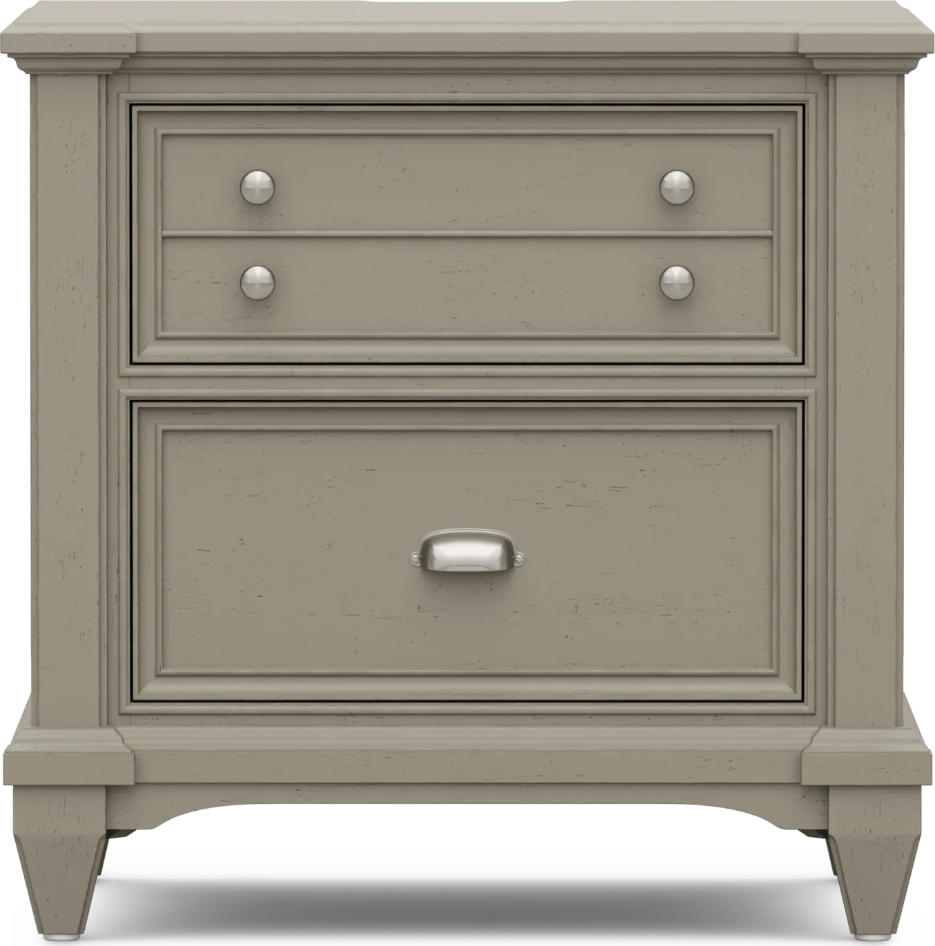 Hilton Head Gray 7 Pc Queen Panel Bedroom - Image 9