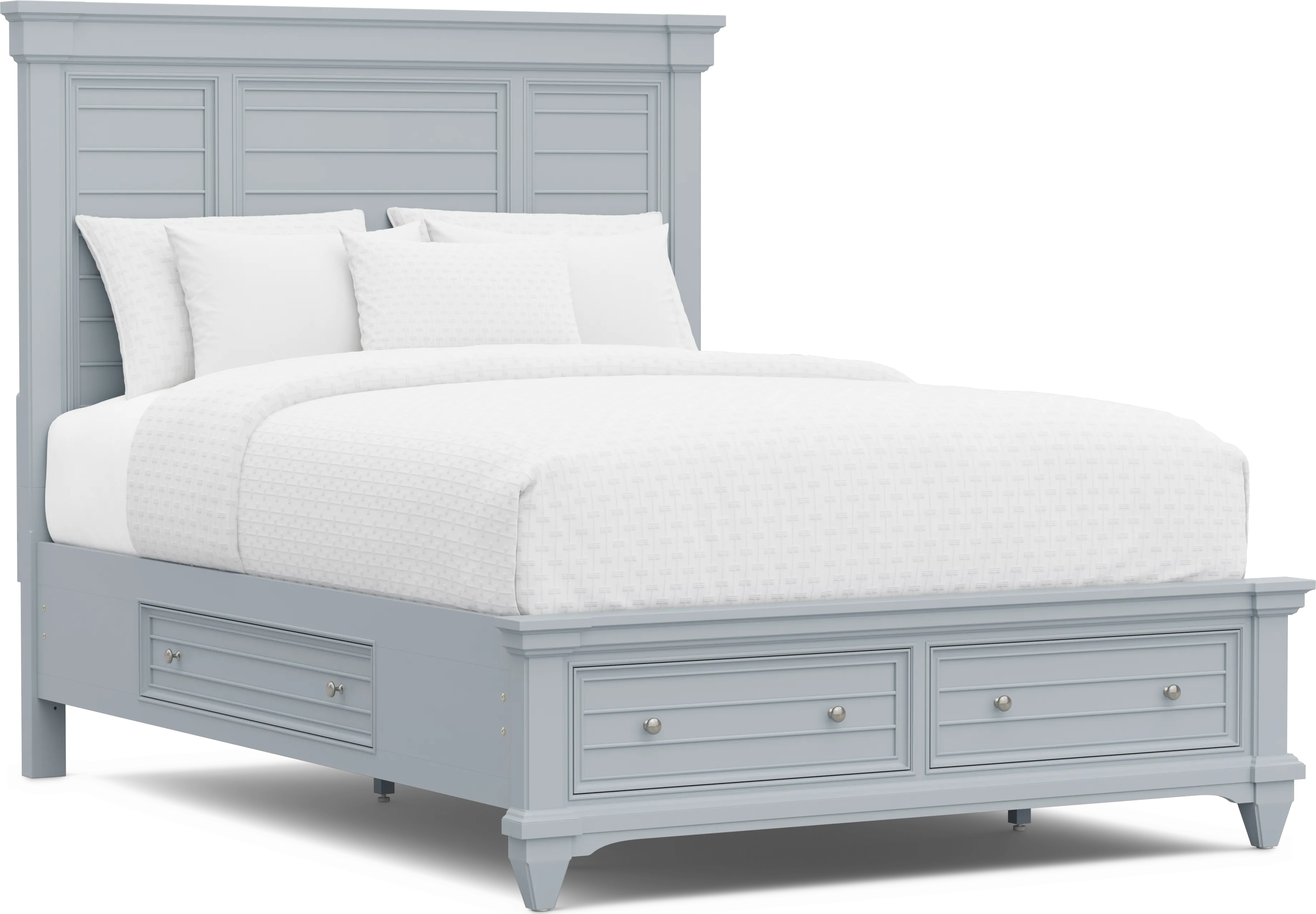 Hilton Head Blue 5 Pc Queen Storage Bedroom - Thumbnail - Image 2